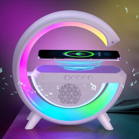 Bluetooth Speakers with 15w Wireless Mobile Charger,Led Desk Lamp