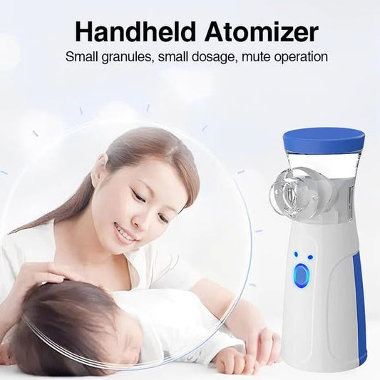 Portable Nebulizer Machine for Adults and Kids Travel and Household Use, Handheld Mesh nebulizer for Breathing Problems