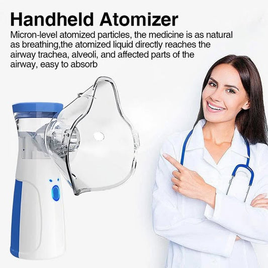 Portable Nebulizer Machine for Adults and Kids Travel and Household Use, Handheld Mesh nebulizer for Breathing Problems